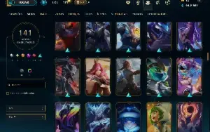 Unranked com TODOS os champs e 141 Skins ( MONO TOP )