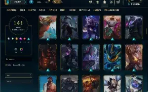Unranked com TODOS os champs e 141 Skins ( MONO TOP )