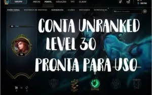 CONTA UNRANKED PRONTA PARA JOGAR RANQUEADA