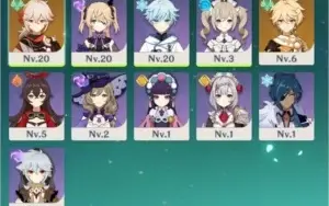 Conta AR 11 Kazuha + 20 gemas