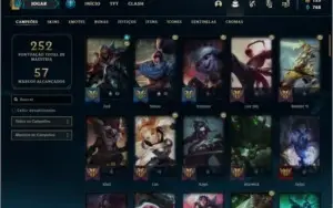 Conta bronze 2 com 88 champs e 79 skins