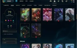 Conta bronze 2 com 88 champs e 79 skins
