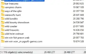 PGSoft 116 jogos Clones