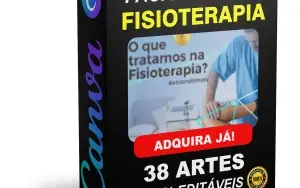 Pack Canva Fisioterapia Vol 3 - 38 Artes Editáveis