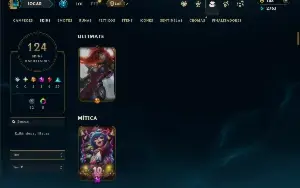 Unranked com TODOS os champs e 124 Skins ( ADC / JG / MID )