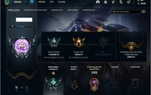 Conta platina 4 com 20 skins e 50 champs ( MAIN JG )