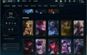 Conta platina 4 com 20 skins e 50 champs ( MAIN JG )