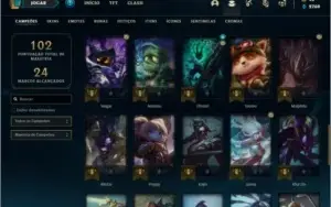 Conta platina 4 com 20 skins e 50 champs ( MAIN JG )