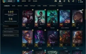 Conta platina 4 com 20 skins e 50 champs ( MAIN JG )