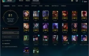 Conta LOL GOLD 4, 37 Champs e 8 Skins