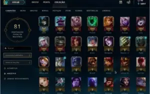 Conta LOL GOLD 4, 37 Champs e 8 Skins
