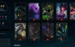 Conta Lol Platina Lvl 975, Full Champs, 452 Skins 