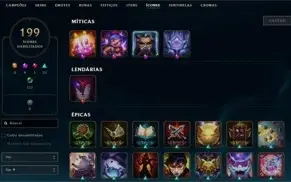 Conta de lol com 159 skins / Todos Campeões