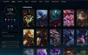 Conta de lol com 159 skins / Todos Campeões