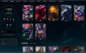 Conta platina 4 , 100 Skins na promoção