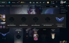 Conta League of Legends 500+ skin ex diamante FULL ACESSO