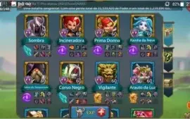 Conta lords mobile 204M t4 liberada