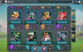Conta lords mobile 204M t4 liberada
