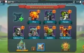 Conta lords mobile 204M t4 liberada