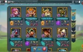 Conta lords mobile 204M t4 liberada