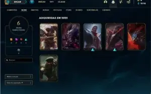 Conta Platina 4 com 35 Champs e 6 Skins