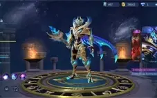 Conta mbl com todos heróis e skin lendária zodíaco stret fit