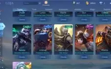 Conta mbl com todos heróis e skin lendária zodíaco stret fit