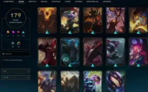 CONTA LOL EX PLATINA 14,7K EA  179 skins [faltando 7 champ]