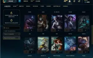 Conta prata 4 com 29 Champs e 5 Skins + 1 Fragmento