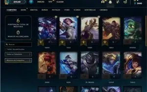 Conta prata 4 com 29 Champs e 5 Skins + 1 Fragmento