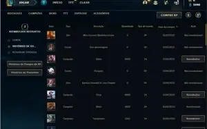Conta prata 4 com 29 Champs e 5 Skins + 1 Fragmento