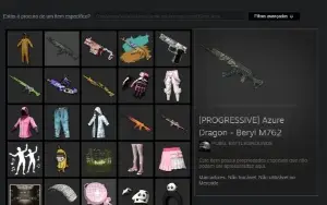 Conta Pubg [Progressive Beryl + Chorma + M416 Halloen]