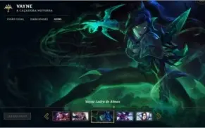 Conta 185 skins + vayne ladra de almas