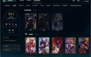 Conta diamond 3, 350+ skins