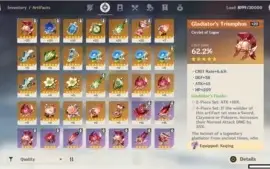 Conta rank 41 Keqing BEM EQUIPADA + arma Passe de Batalha