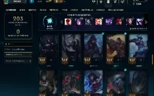 Esmeralda 1 com 65 Champs e 22 Skins
