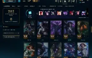 Esmeralda 1 com 65 Champs e 22 Skins