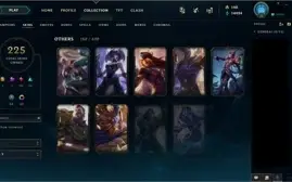 Conta antiga da season 1 com 7 skins vitoriosas 225 skins