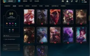 Conta platina 2 com 400k de yasuo, 94 champs e 89 skins
