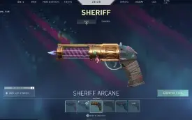 Conta Valorant com skins,sheriff arcane e chaveiro imortal
