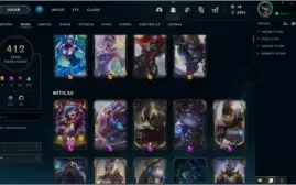 Conta de lol diamante 2 + 412 skins