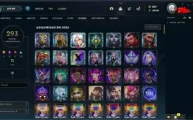 CONTA LOL PLATINA 4, MUITA SKIN MUITO INCONE ESPOLIO OTIMO