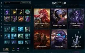 Conta LoL Lvl 476 - 377 skins (19 prestigios) 400k+ de lux