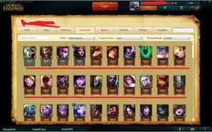 Conta league of legends prata 4, 81 skins, 105 campeões.