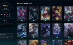 Conta de lol diamnte 4 + de 250 skins