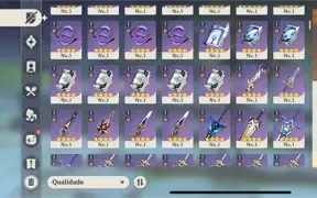 Ar55. Tem 11 persongens t5. 7 armas 75. Harpa r3
