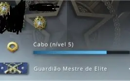 Conta CS Com prime e medalha 2020 Guardião mestre de elite
