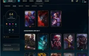 Conta platina 64 skins