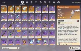 AR57 - RAIDEN C1 + ARMA DELA ( 11 PERSONAGES 5* ) 5 ARMAS 5*