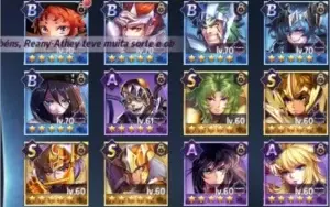 Conta SAINT SEIYA AWAKENING - Server A36 VULPÉCULA - NVL 58